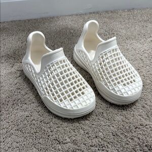 Kids White Slip-On Shoes